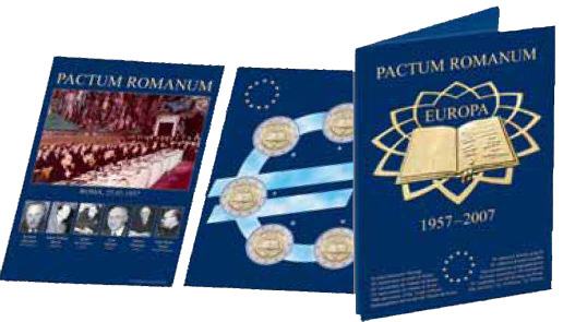 Cartão para Moedas 2 Euros Tratado de Roma