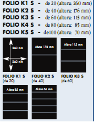 Folhas carto preto FOLIO K1S