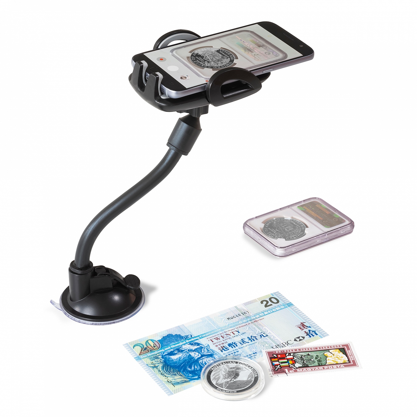 Suporte para telemóvel e smartphone Suporte para telemóvel e smartphone