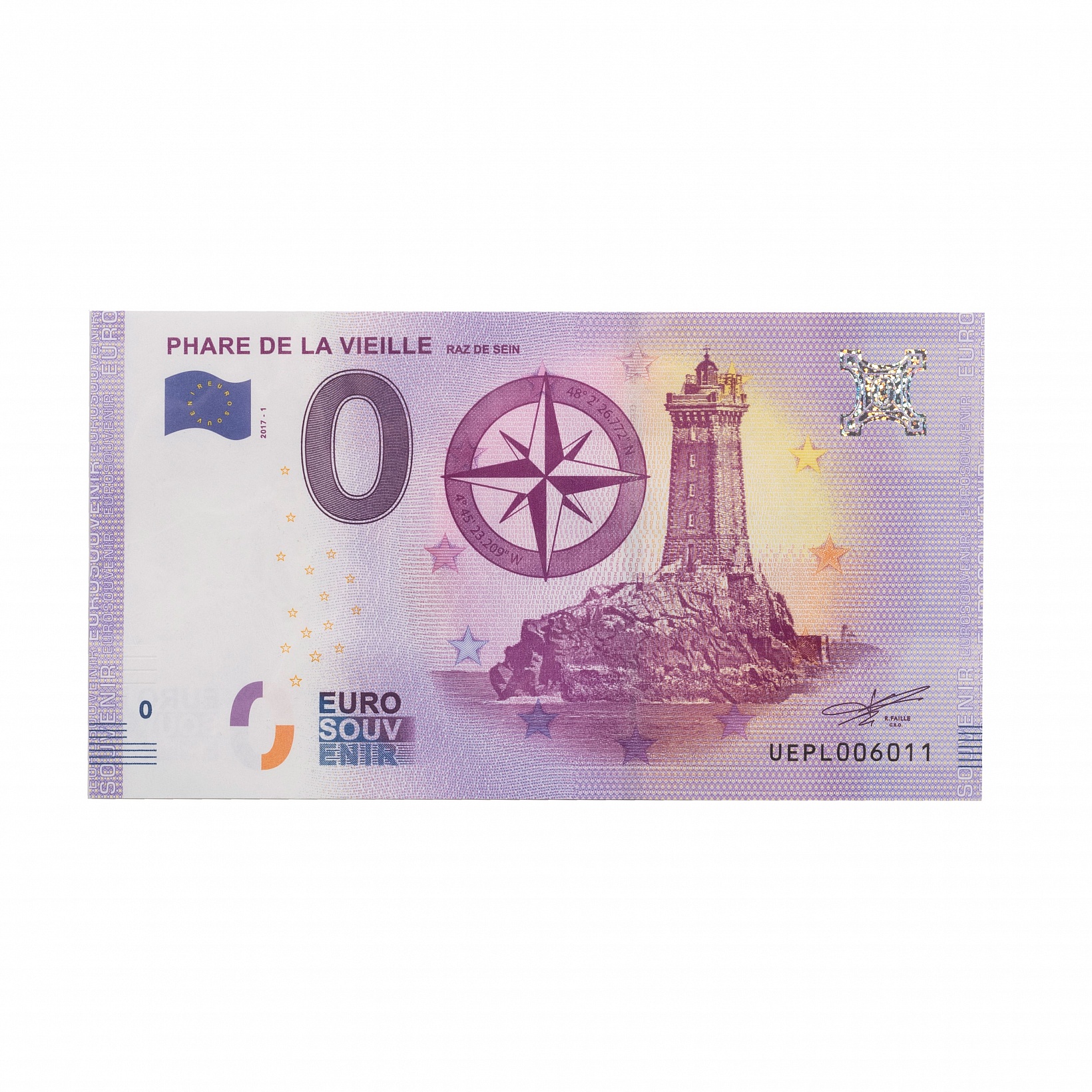 Billet Souvenir Brandaris - Collection Leuchtturm - Monnaie 0 Euro - Phare Des Pays-Bas - Pièce Commémorative