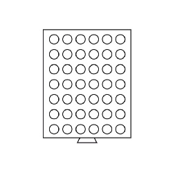 Tabuleiros MB 42 moedas 27,5 mm cinzento