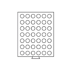 Tabuleiros MB 42 moedas 27,5 mm cinzento