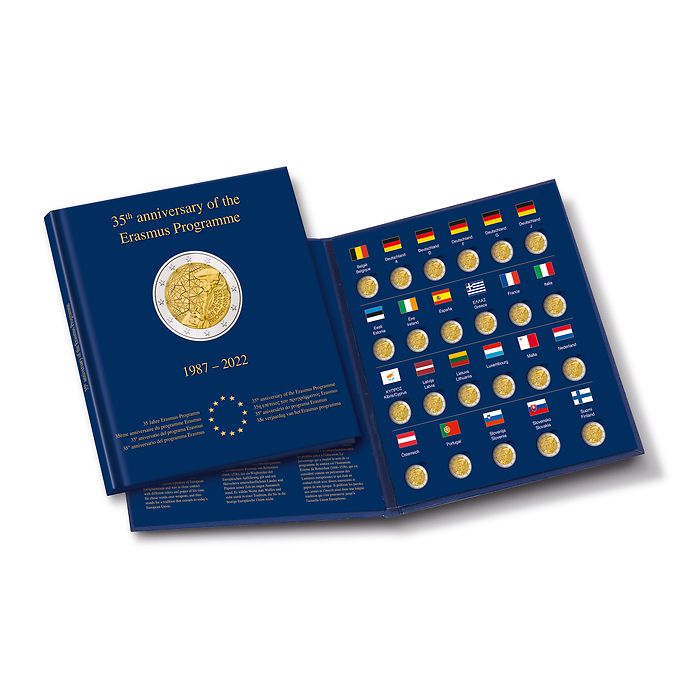 Álbum de moedas PRESSO 2 Euros "Erasmus"